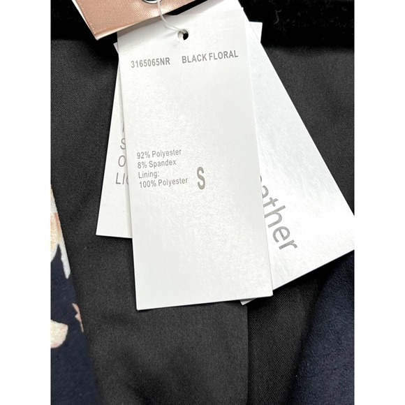 Philosophy Faux suede floral print moto jacket, size small - Picture 5 of 12